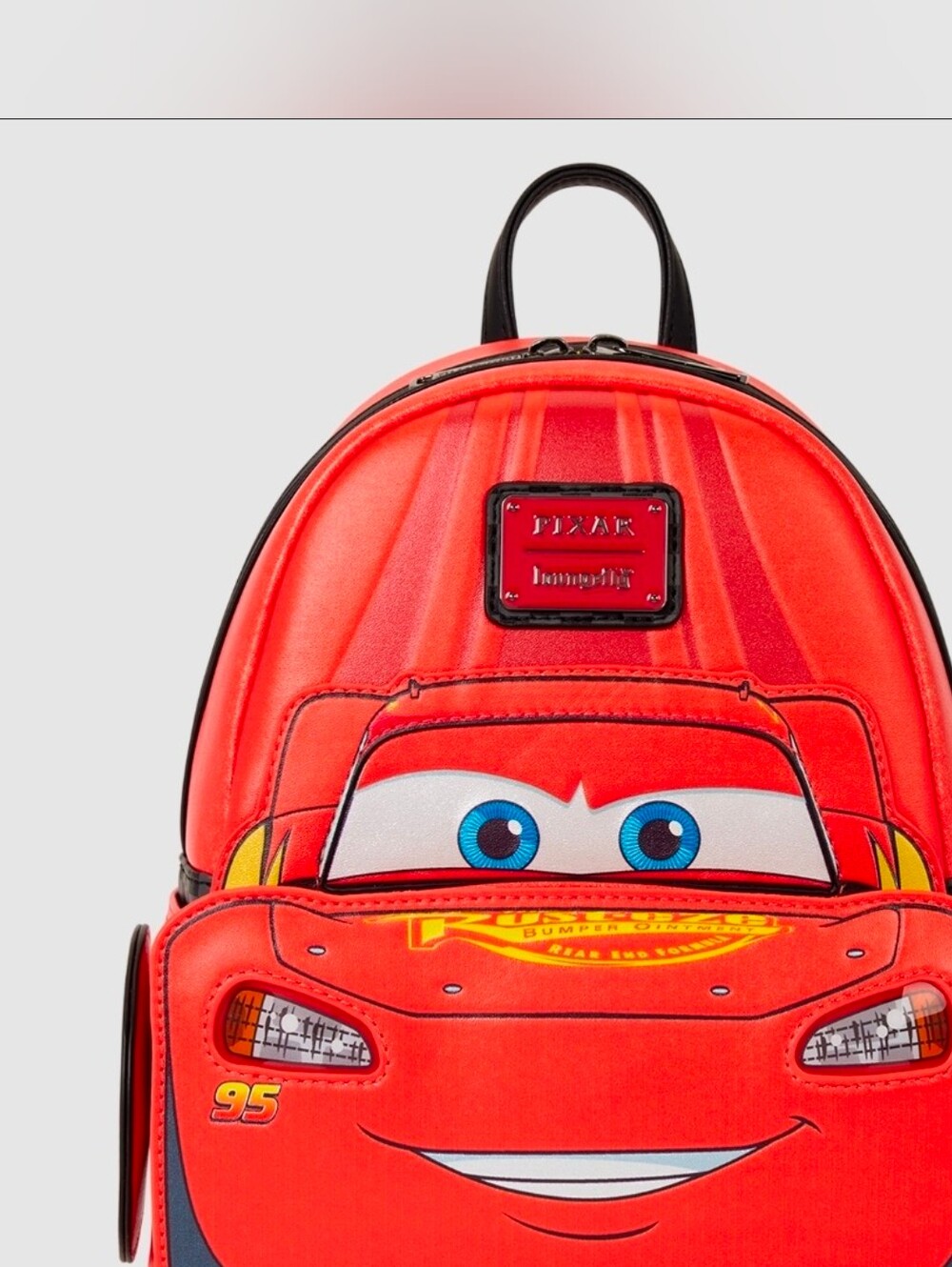 Loungefly Cars 20th Anniversary Lightning McQueen Cosplay Light-Up Mini BP NWT